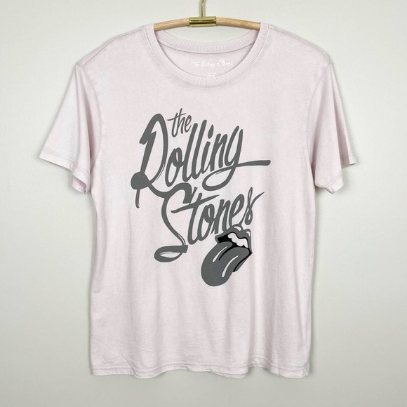 American Eagle Outfitters Tops - Rolling Stones Pastel Graphic Band Tee S